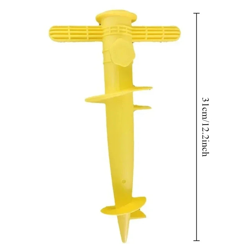Spiral Beach Umbrella Anchor Base – Adjustable Sand Spike Umbrella Anchor Base Axl