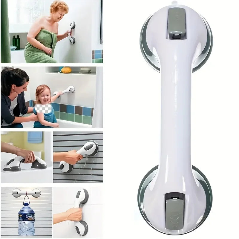 Suction Cup Shower Grab Bar – Anti-Slip Safety Handle 2 Pack Bathroom Grab Bar Axl