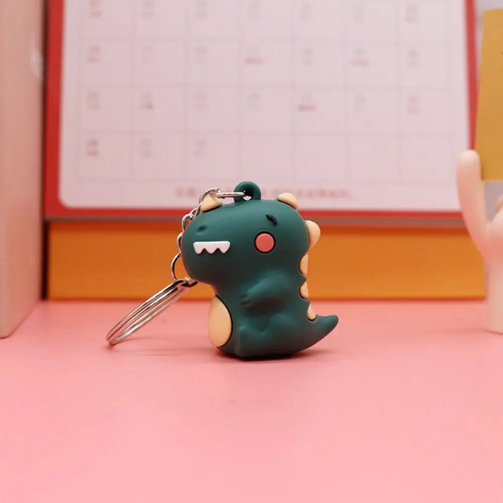 Kawaii Animal Mini Pencil Sharpener with Keychain – Cartoon Mini Pencil Sharpener Axl Dinosaur