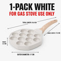 Nonstick Takoyaki Pan 12 Holes – Octopus Ball & Puff Maker Takoyaki Grill Pan Axl Black