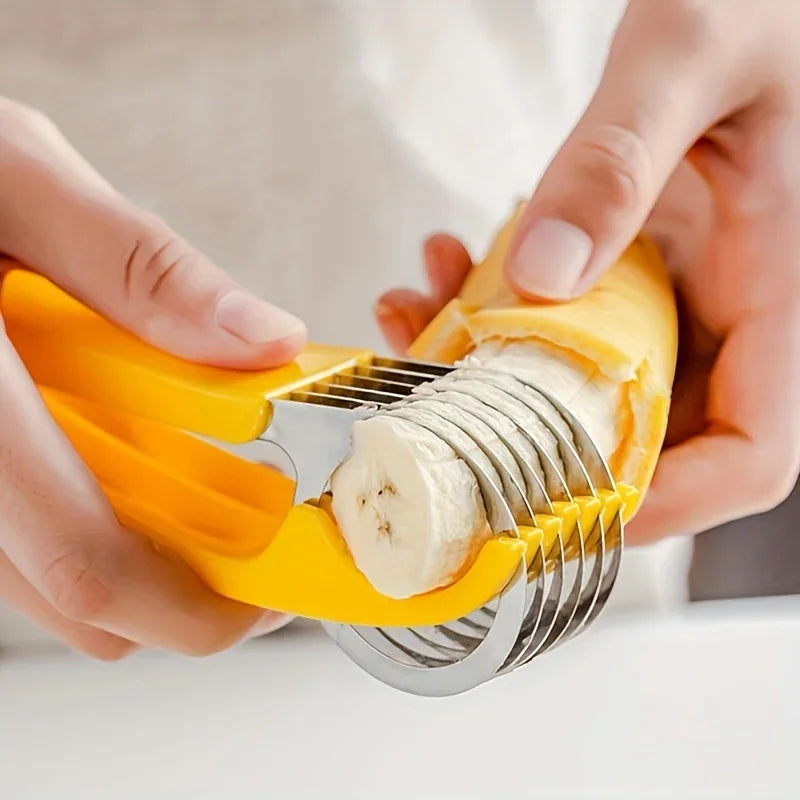 Stainless Steel Banana & Hot Dog Slicer | Multi-Purpose Cutter Food Slicer Tool Axl