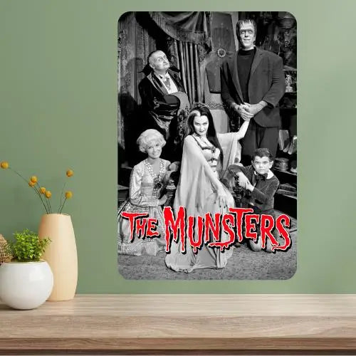 The Munsters Metal TV Show Poster Sign | Retro Wall Decor Metal Wall Sign Axl aluminum sign aluminum 40x30cm