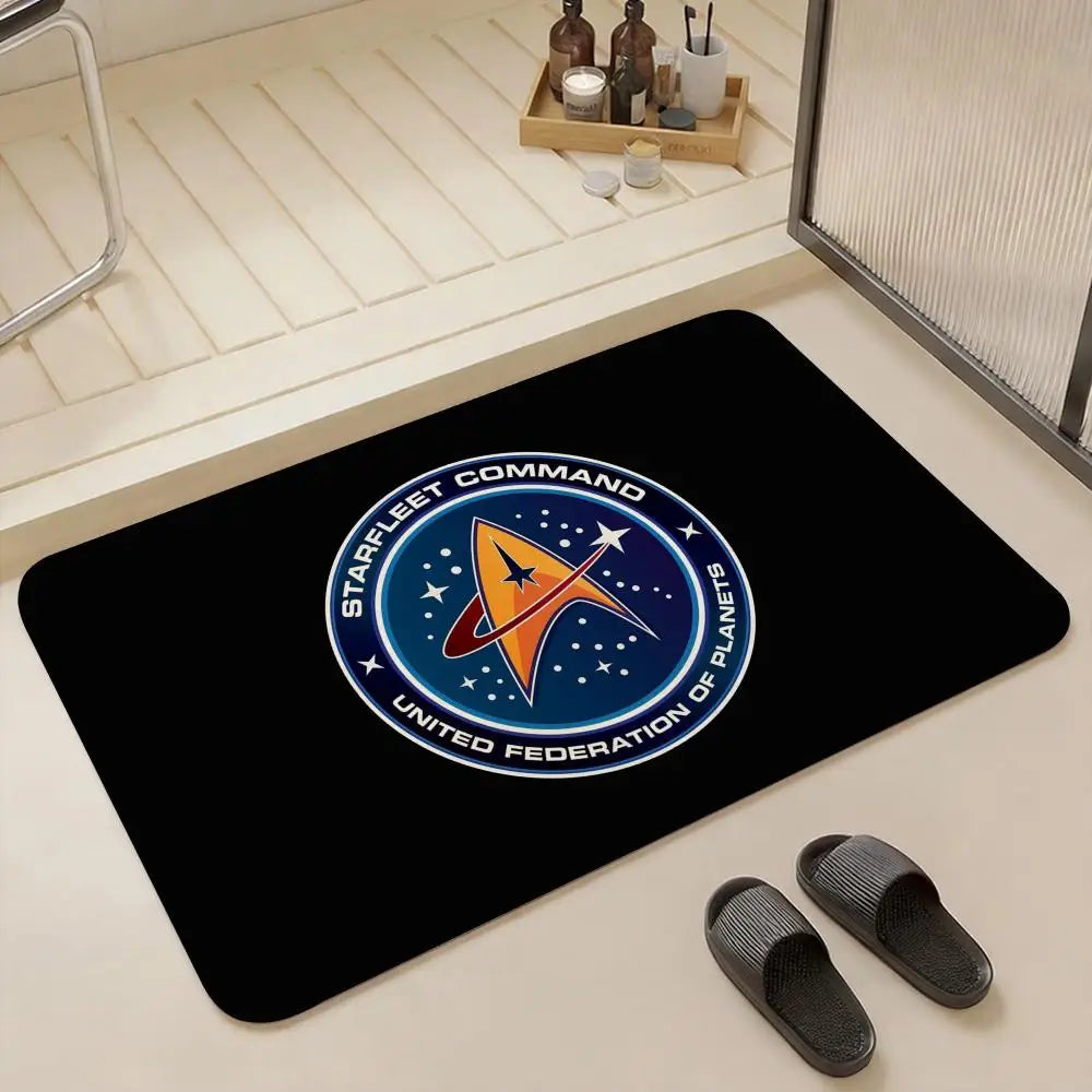 Star Trek Flannel Floor Mat – Non-Slip Sci-Fi Indoor Rug Indoor Floor Mat Axl