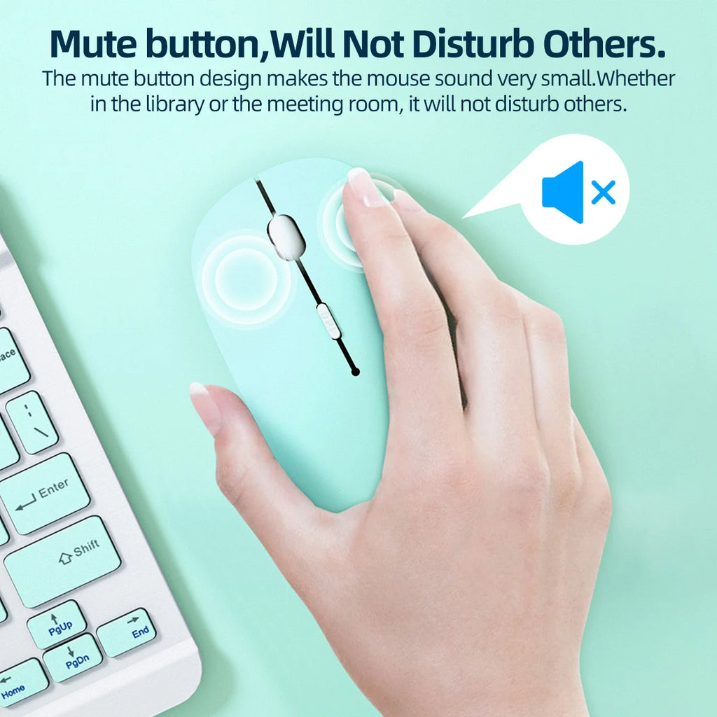 GUUGEI Bluetooth Silent Wireless Mouse – Ultra-Thin for Laptop Wireless Mouse Axl