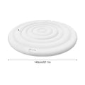 Inflatable Round Hot Tub Cover with Double Handles | PVC Spa Hot Tub Cover Axl White 145cm