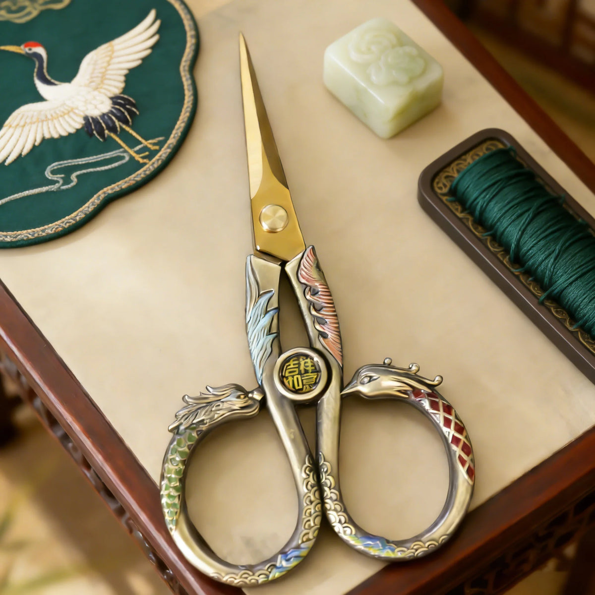Mini Embroidery Scissors – Precision Sewing & Paper-Cut Shears Embroidery Scissors Axl Scissors-Bronze
