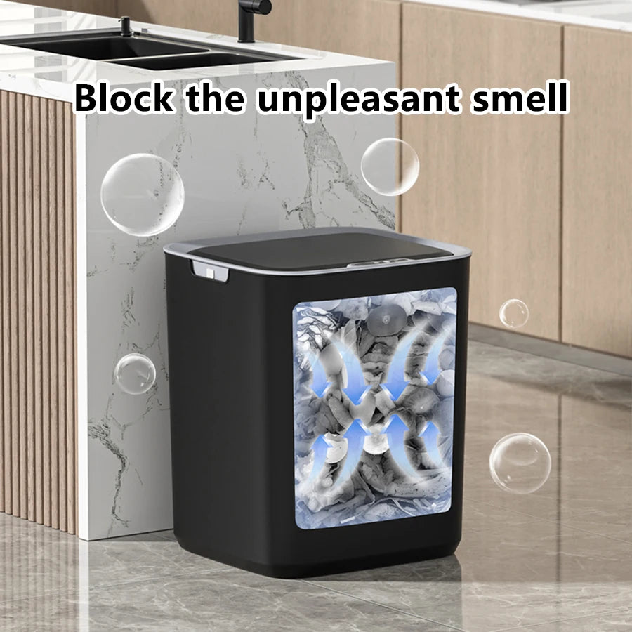 ONEKA Automatic Sensor Trash Can – Touchless Induction Bin Automatic Trash Can Axl