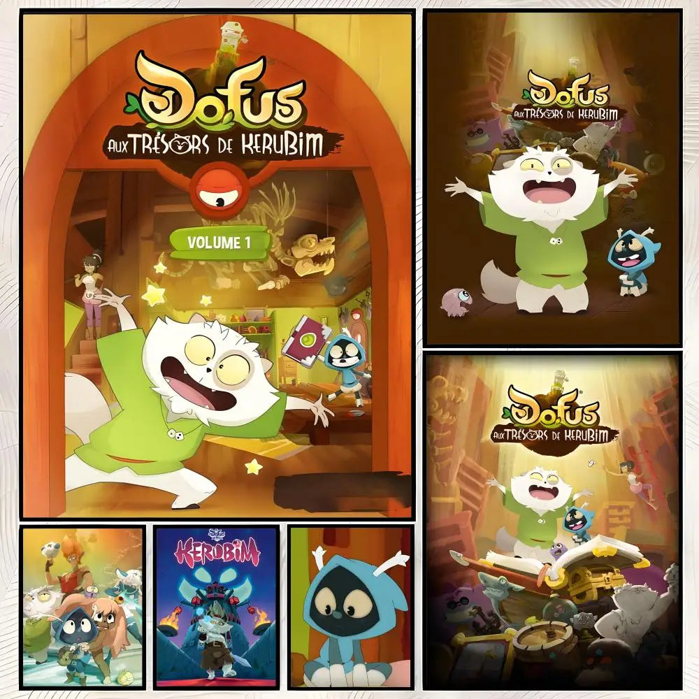 Dofus Kerub's Bazaar HD PVC Self-Stick Wall Art Poster Wall Art Poster Axl