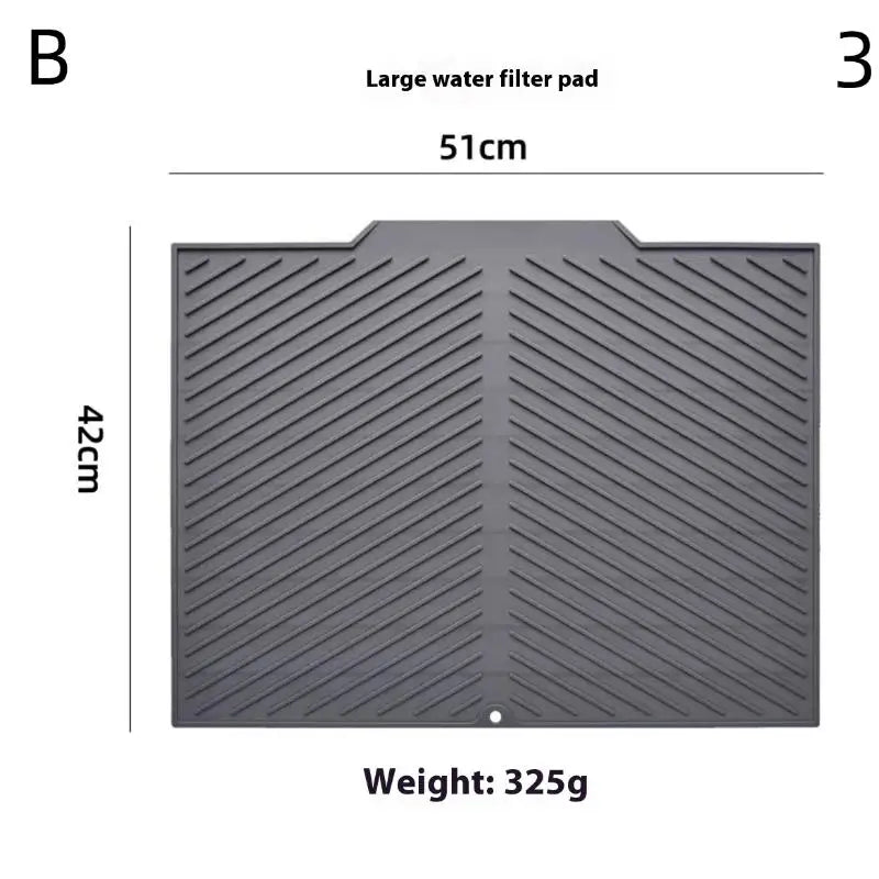 Silicone Dish Drying Mat – Non-Slip Heat-Resistant Kitchen Pad Silicone Drying Mat Axl B3 M