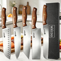 WXCOO Japanese Santoku Knife Set – 5-Piece Stainless Steel Kitchen Knife Set Axl 5PCS