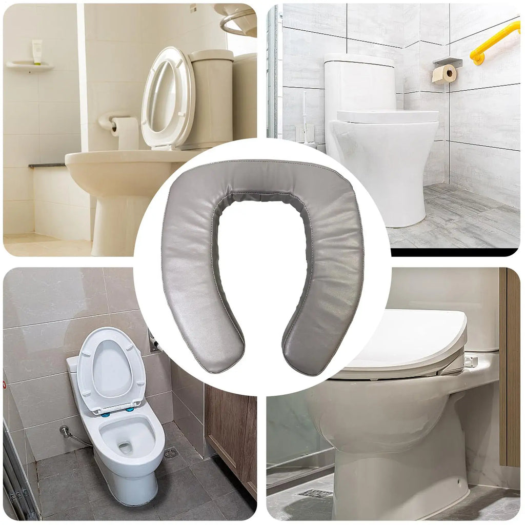 Portable Padded Toilet Seat Riser – Elevated Lift Assist Toilet Seat Riser Axl