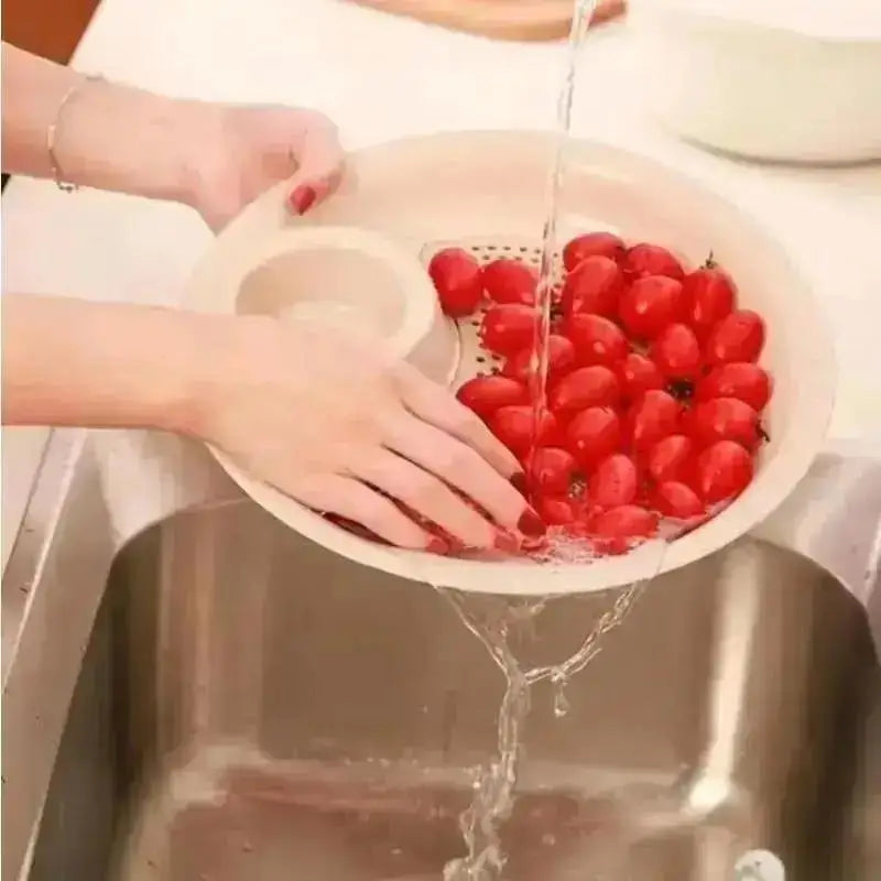 Double Layer Dumpling Drain Plate – Fruit & Veggie Draining Tray Kitchen Drain Tray Axl