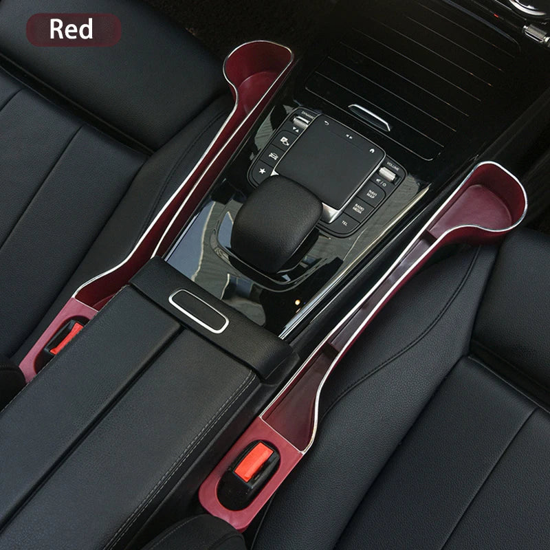 Car Seat Gap Filler Organizer with Cup & Phone Holder – 2 Pack Car Seat Organizer Axl Red