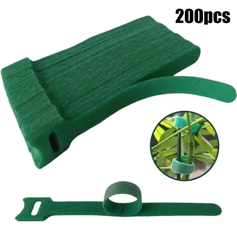 Reusable Nylon Plant Ties Hook Loop – 50/100/200 Pcs Garden Garden Plant Ties Axl C