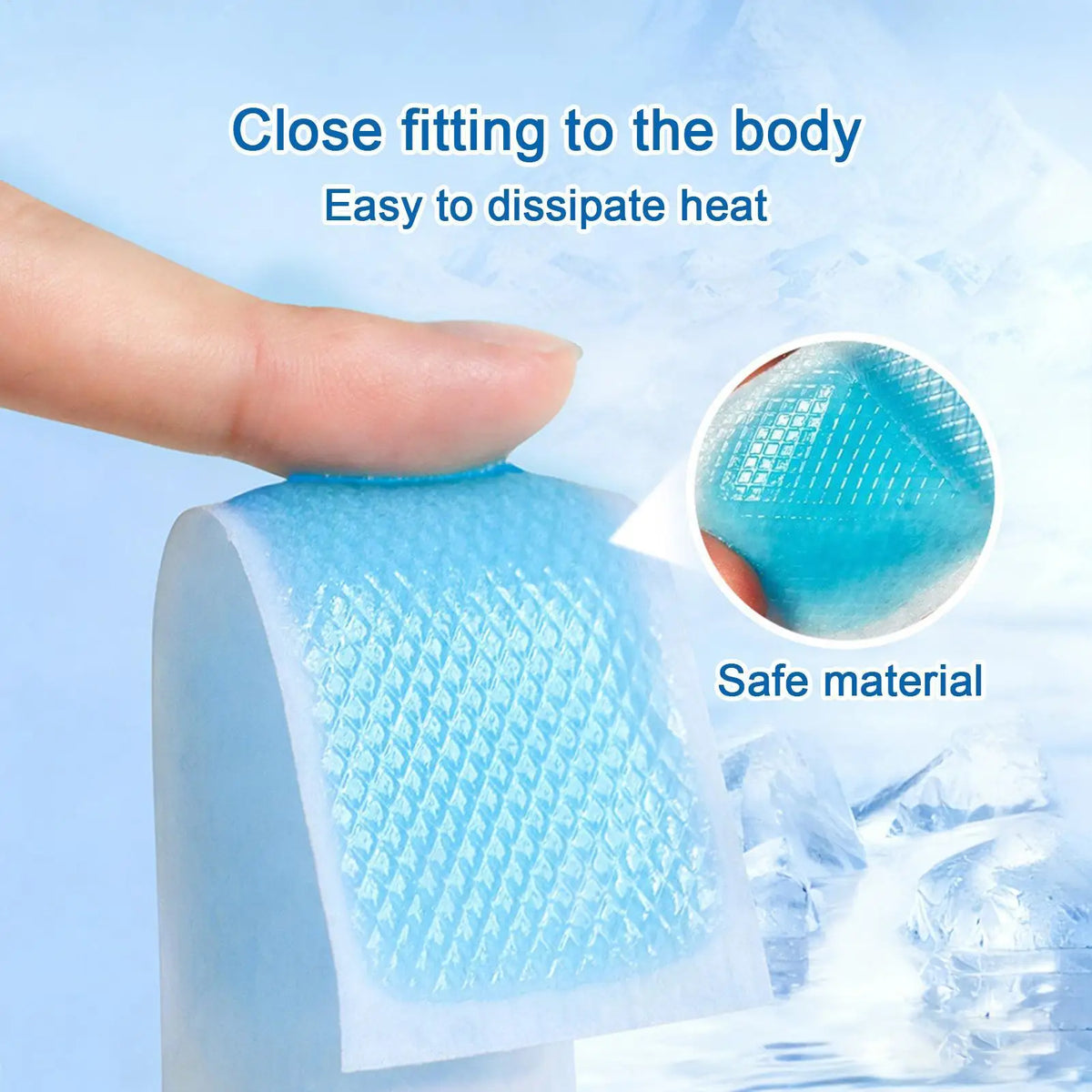 7-Piece Instant Cooling Gel Patches – Forehead, Neck & Wrist Cooling Gel Patches Axl