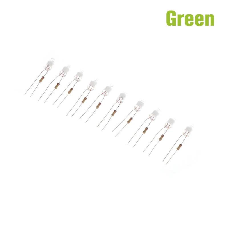 10-Pack 6mm Neon Indicator Bulbs – Green, Red & Blue 220V Neon Indicator Bulbs Axl Green