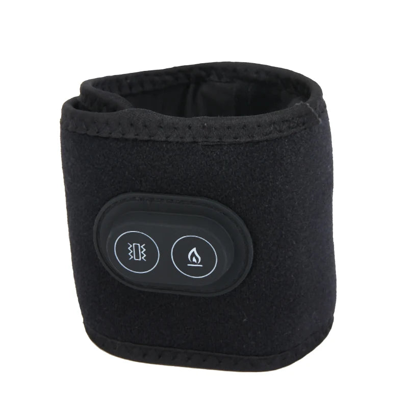 USB Heated Wrist Massager – Power Bank Compatible Wrist Wrap Heated Wrist Massager Axl Black double button