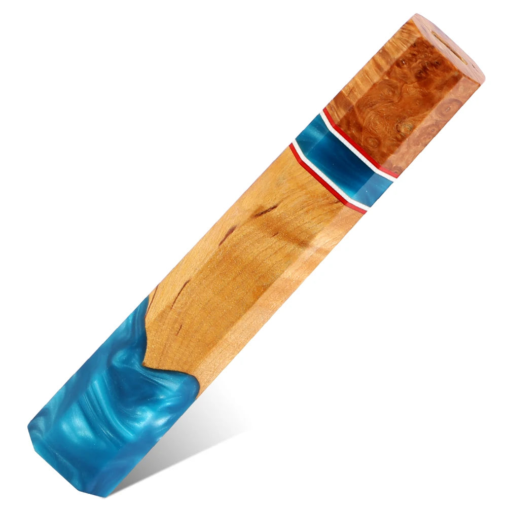XITUO Handmade Wood & Resin Knife Handle – Gyuto & Sushi Knife Handle Blank Axl DB-26117A