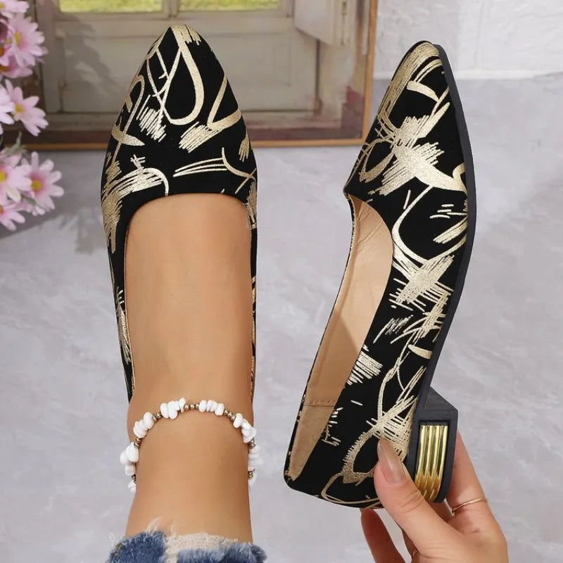 Women's Tweed Slip-On Flat Loafers – Pointed Toe Elegant Flats Flat Loafers Axl