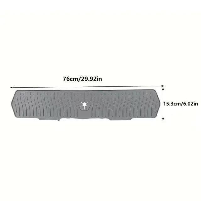 Silicone Sink Faucet Mat – Splash Guard & Countertop Protector Sink Faucet Mat Axl 76cm Gray