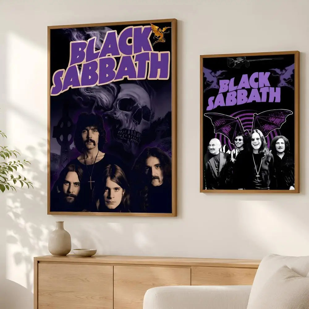 Black Sabbath HD PVC Wall Poster – Self-Stick Waterproof Art Wall Art Poster Axl