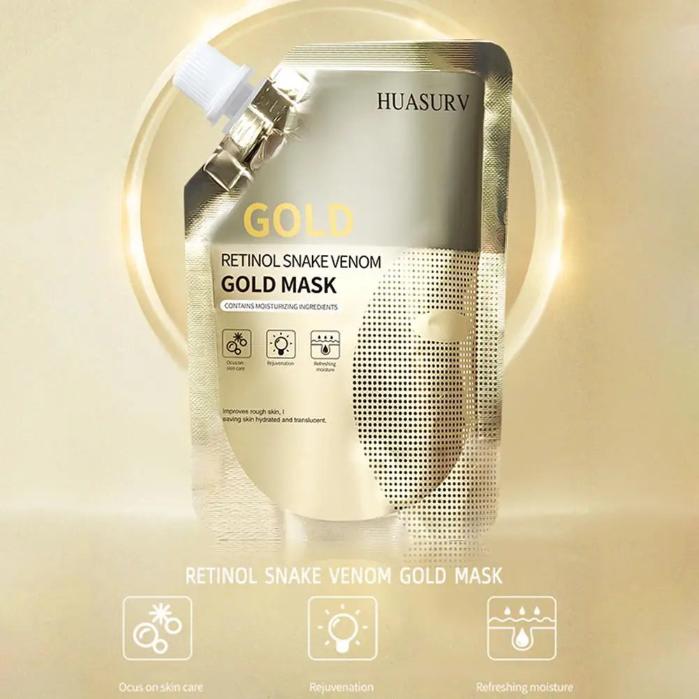2-Pack Retinol Gold Peptide Face Mask – Moisturizing & Oil Control Gold Peptide Face Mask Axl