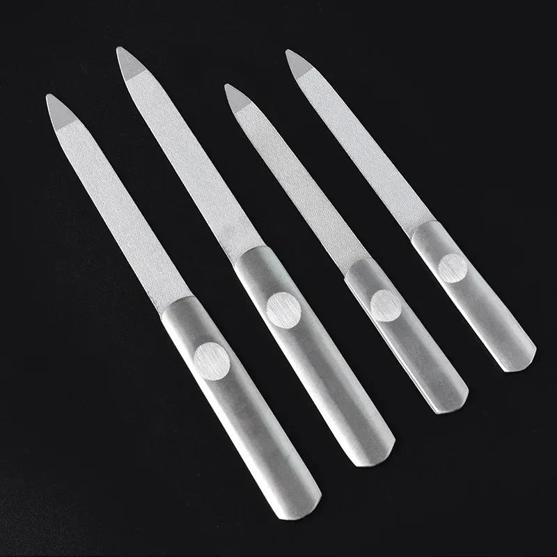 Double-Sided Stainless Steel Nail File – Professional Nail Care Nail File Axl