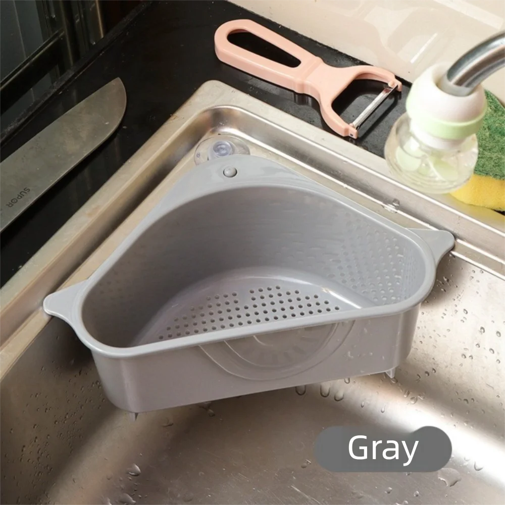 Push-Type Kitchen Sink Filter Basket – Anti-Leak Drain Strainer Sink Filter Basket Axl Grey 2