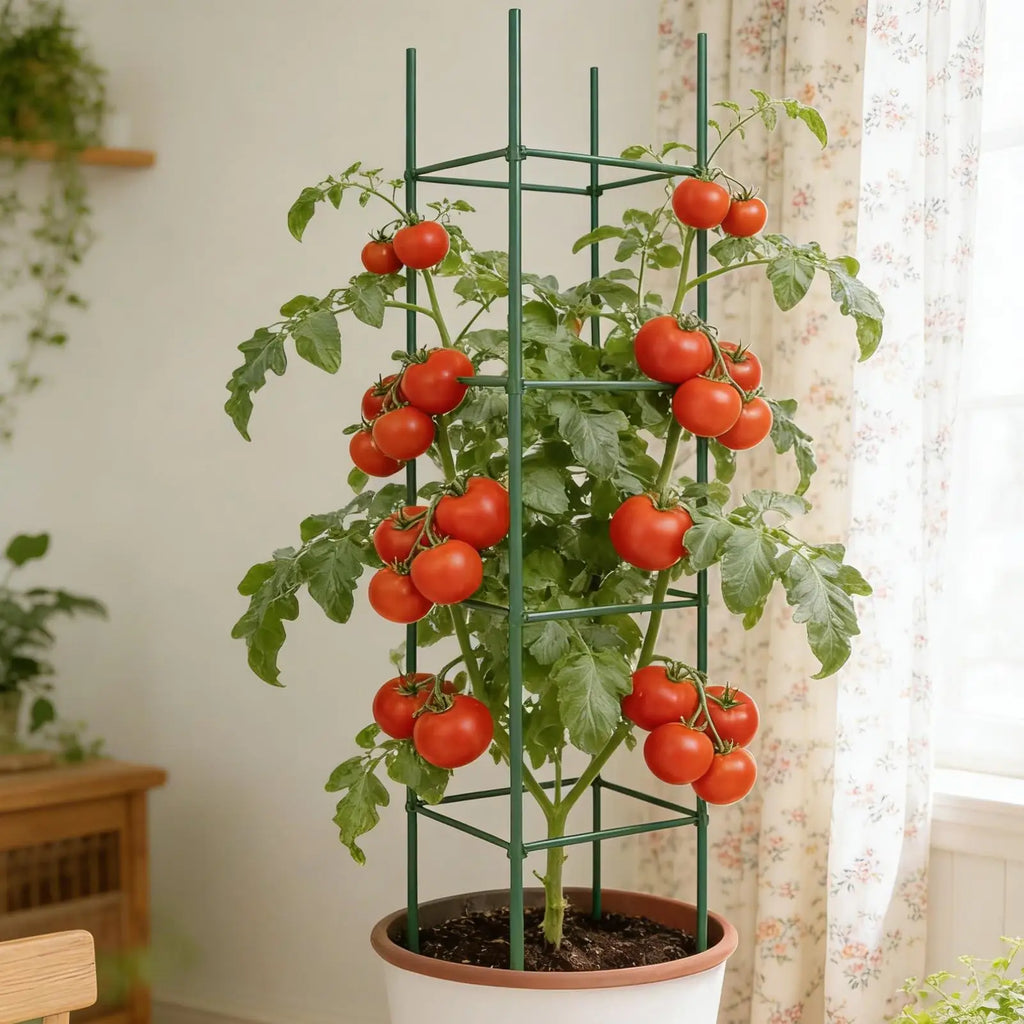 36-Piece Expandable Tomato Cage Plant Stakes & Climbing Net Plant Support Stakes Axl