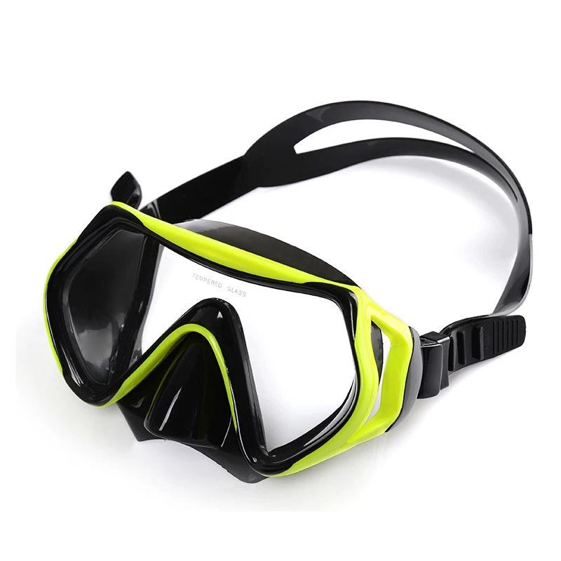 Tempered Glass Diving Mask – Large Frame Snorkeling Goggles Diving Snorkel Mask Axl