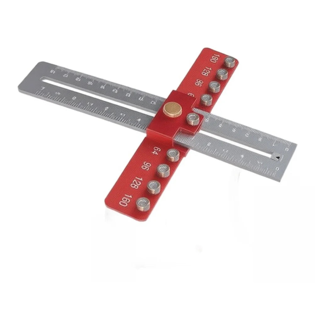 Cabinet Handle Hole Locator – Aluminum Drill Guide Mounting Jig Cabinet Mounting Jig Axl