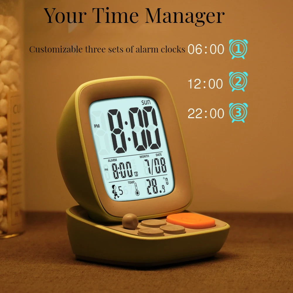 Kids Digital Alarm Clock – USB Charging & Night Light Digital Alarm Clock Axl
