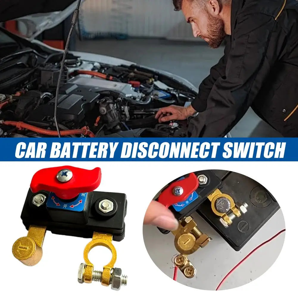 Battery Master Disconnect Switch 12-24V Negative Terminal Cut Off Battery Disconnect Switch Axl