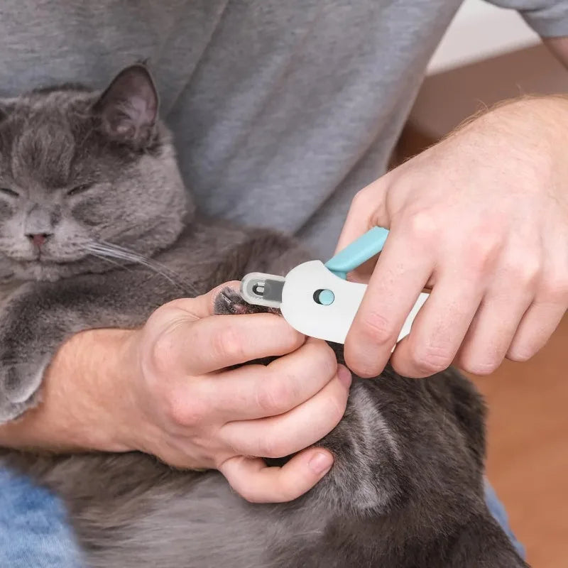 Professional Cat & Dog Nail Clippers with Adjustable Guard – Blue Pet Nail Clippers Axl