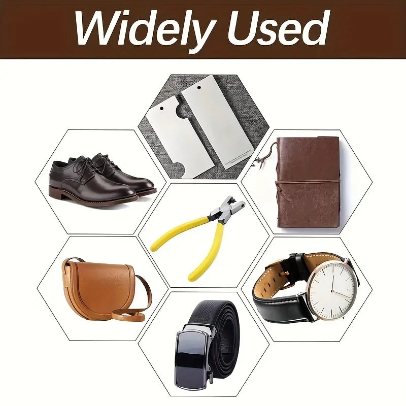 Manual Leather Hole Punch Tool – Ergonomic Belt Punch Leather Punch Tool Axl