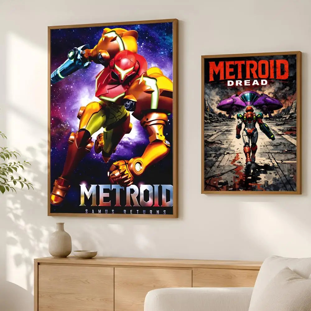 Metroid HD PVC Self-Stick Wall Art Poster – Waterproof Decor Wall Art Poster Axl