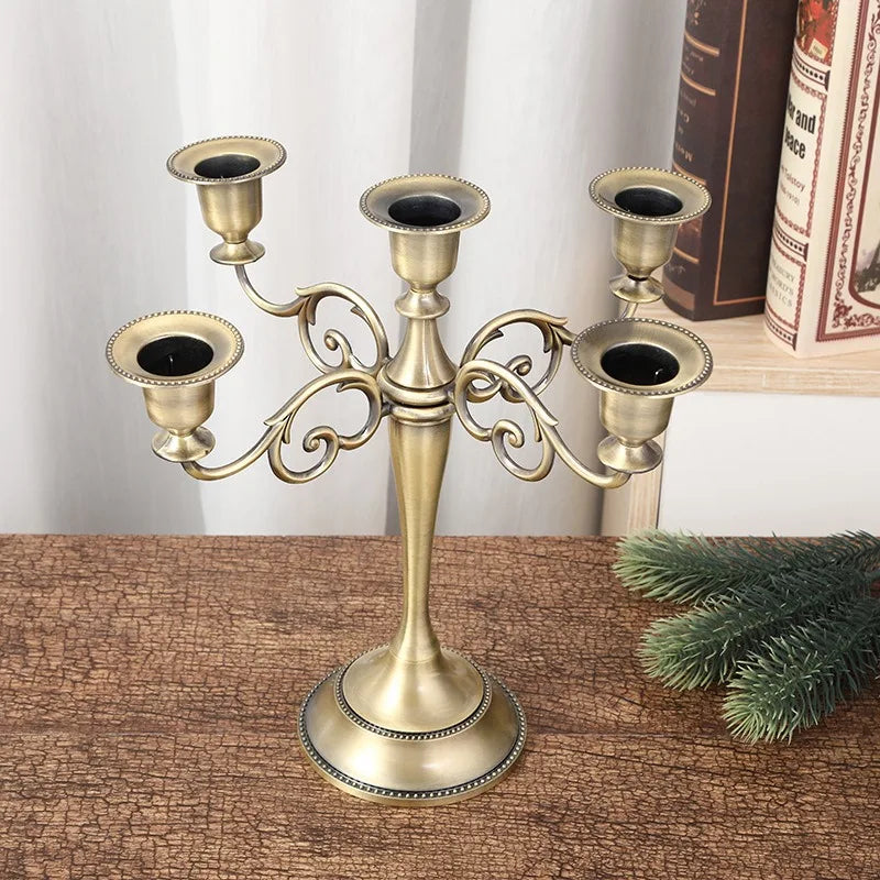 Modern Elegant Candlestick Holder – Vintage Luxury Home Decor Candlestick Holder Axl