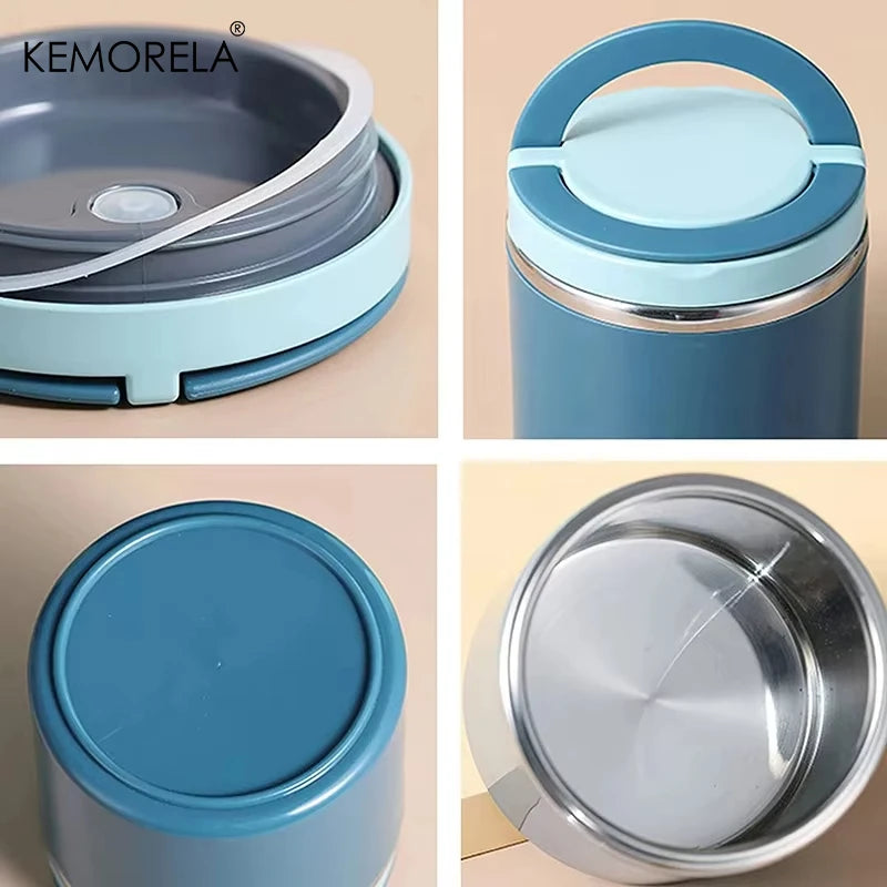 KEMORELA Insulated Food Jar 630ml/1000ml – Stainless Thermos Insulated Food Jar Axl