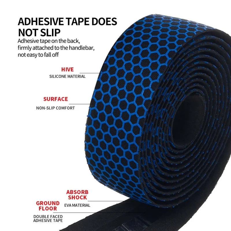 Silicone Road Bike Handlebar Tape – Honeycomb Non-Slip Wrap Handlebar Tape Axl