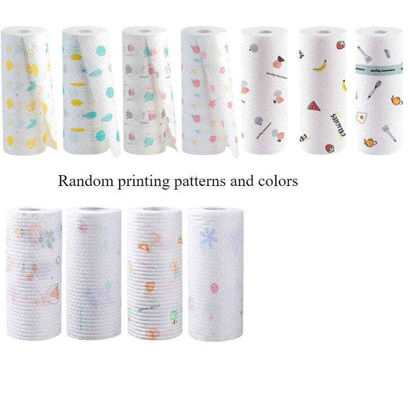 Absorbent Cotton Kitchen Paper Towels Roll – Washable Kitchen Paper Towels Axl 400pcs Per Roll