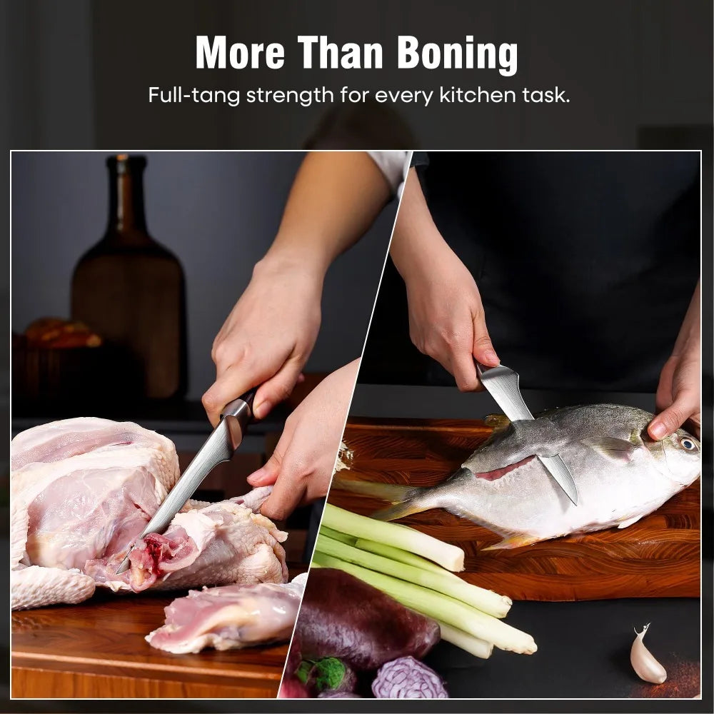 6-Inch Japanese Forged Chef Knife – Alloy Steel, Wooden Handle Chef Knife Axl