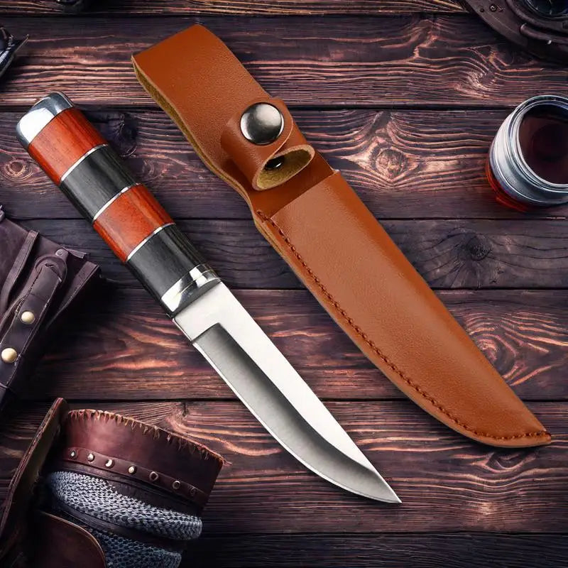 Stainless Steel Boning Knife – Sharp Blade & Wood Handle Boning Knife Axl