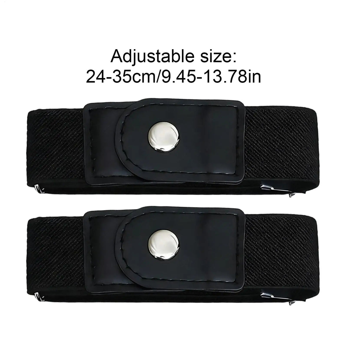 No-Buckle Elastic Belt 2-Pack – Invisible Fit for Women & Men Elastic Waist Belt Axl