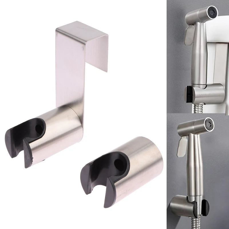 Stainless Steel Shower Head Holder – No-Drill Tank & Wall Mount Shower Head Holder Axl