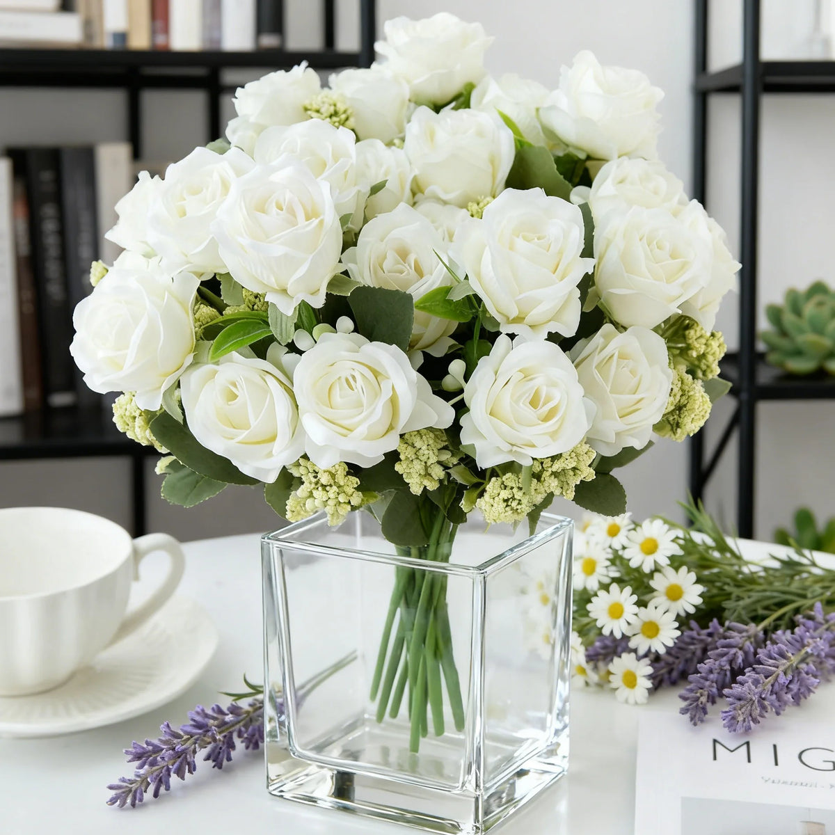 Silk Rose Artificial Flowers for Wedding, Home & Bouquet Decor Artificial Silk Flowers Axl