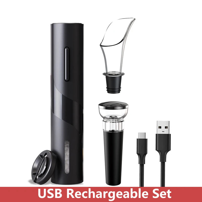 BALASHOV Electric Wine Opener & Foil Cutter | Auto Corkscrew Electric Wine Opener Axl Rechargeable Set
