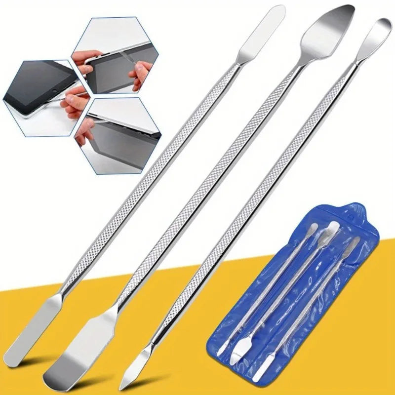 3-Piece Metal Spudger Pry Tool Kit – Phone & Tablet Repair Phone Repair Tool Kit Axl