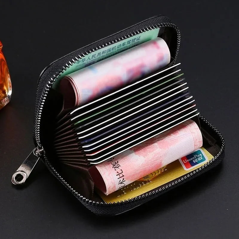 Super Slim PU Leather Mini Wallet – Unisex Card Holder Mini Card Wallet Axl