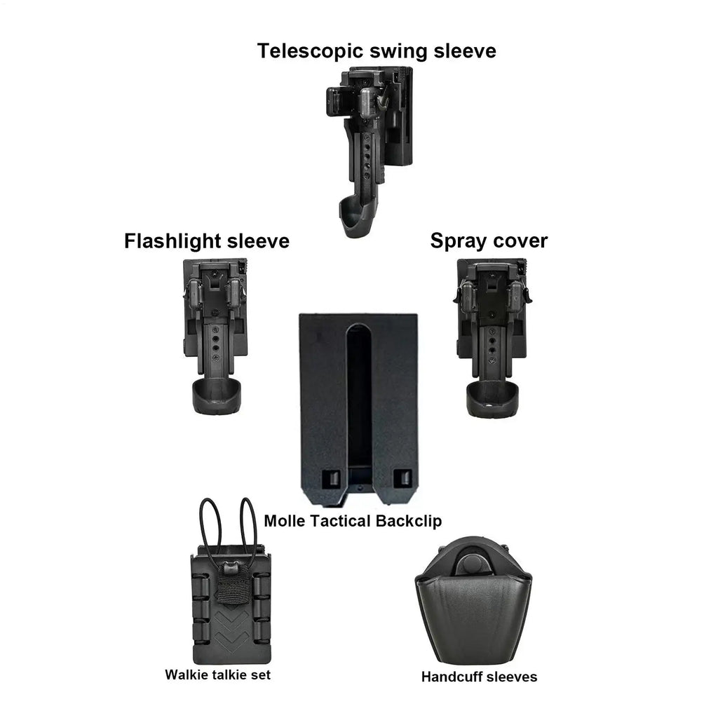 Quick-Release Flashlight Belt Holster | Duty Belt Mount Flashlight Belt Holster Axl