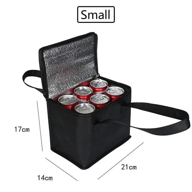 Portable Thermal Insulated Cooler Bag for Picnic & Camping Insulated Cooler Bag Axl Small Black